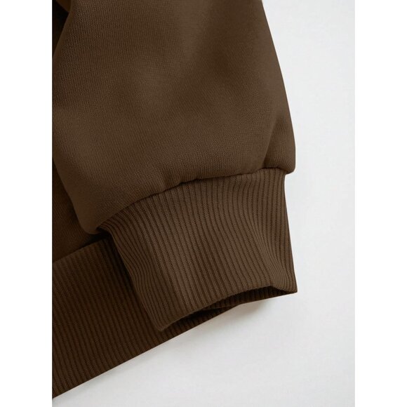 ⚡Women Brown New York 1898 Imported Graphic Crewneck Long Sleeve Sweatshirt - Picture 5 of 5